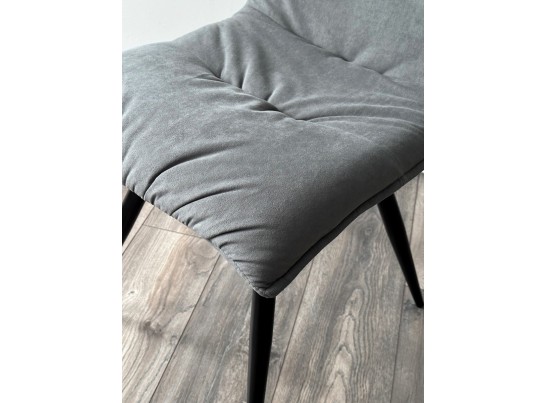 Стул CIRA VT7002-29 Серый, без "пальчиковый" велюр/ черный каркас в Набережных Челнах