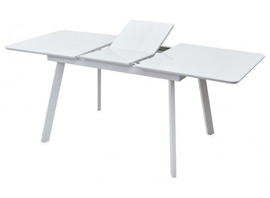 Стол АРУБА 140 Белый, стекло / белый каркас в Набережных Челнах