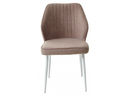 Стул VENA, цвет B5 Капучино, велюр/ Белый каркас в Набережных Челнах