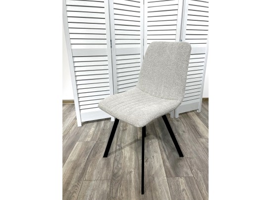 Стул ELVIS WZ2042-19 галечный серый фактурный велюр/ черный каркас в Набережных Челнах