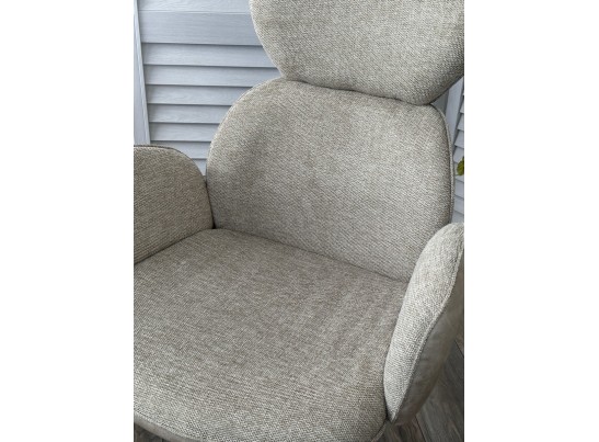 Стул VARDY 360 град.поворот. Brego-31 Бежевый, ткань/ 7525-01 Бежевый, велюр/Черный, ®DISAUR