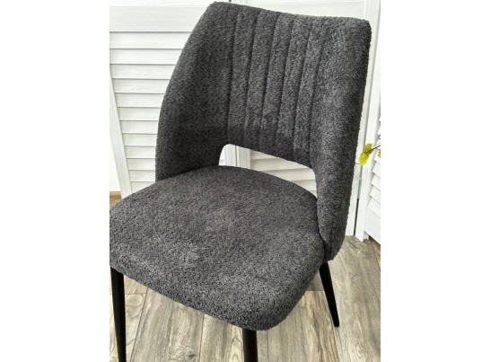Стул LONDON UF998-16 темно-серый, букле / черный каркас / Товарный знак DISAUR в Набережных Челнах