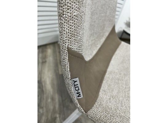 Стул ELLEN WZ2042-02 светло-бежевый фактурный велюр / RU-09 серо-бежевый / белый каркас в Набережных Челнах