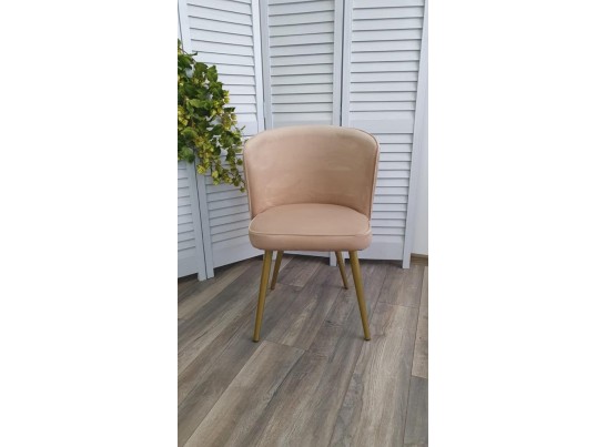 Стул МОНЕ ZIZI 605 Латте, велюр / Золотой каркас в Набережных Челнах