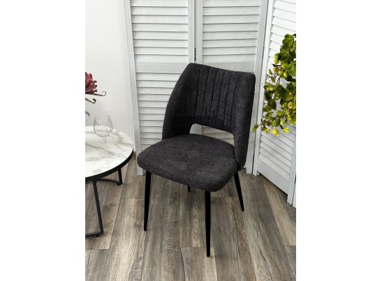 Стул LONDON UF998-16 темно-серый, букле / черный каркас / Товарный знак DISAUR в Набережных Челнах