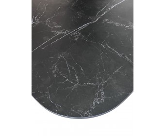 Стол AVOLA 180 MATT BLACK MARBLE SOLID CERAMIC / BLACK 