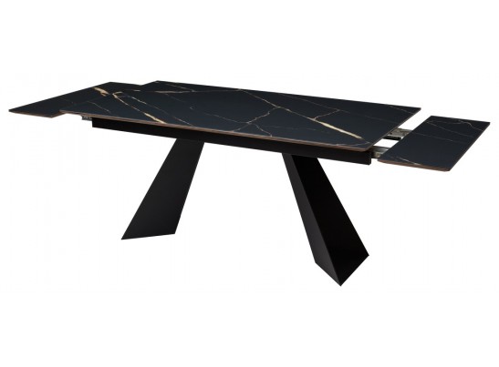 Стол Купер 160 ОБСИДИАН САТИНАТ, стекло / ЧЕРНЫЙ в Набережных Челнах