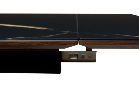 Стол Купер 160 ОБСИДИАН САТИНАТ, стекло / ЧЕРНЫЙ в Набережных Челнах
