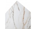 Стол БЭТИС (BETIS) 180 цвет МРАМОР (MATTE GILDED WHITE SOLID CERAMIC) / Орех (WALNUT), ®DISAUR в Набережных Челнах