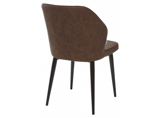 Стул SEATTLE RU-05 шоколадный, экокожа / черный каркас в Набережных Челнах