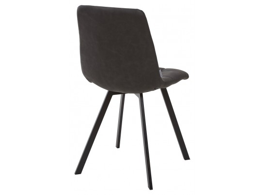 Стул CHILLI SQUARE RU-08 антрацит, PU / черный каркас в Набережных Челнах Стул CHILLI SQUARE RU-08 антрацит, PU / черный каркас в Набережных Челнах