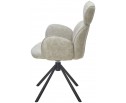 Стул VARDY 360 град.поворот. Brego-31 Бежевый, ткань/ 7525-01 Бежевый, велюр/Черный, ®DISAUR