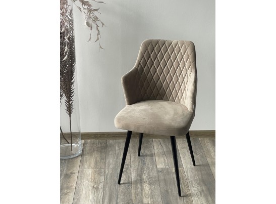 Стул HERMAN 360 град. ЛАТТЕ #25, велюр / черный каркас в Набережных Челнах