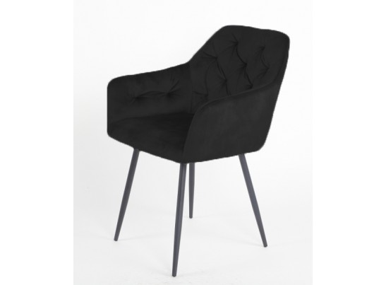 Стул PERU BLUVEL-19 BLACK, велюр M-City в Набережных Челнах