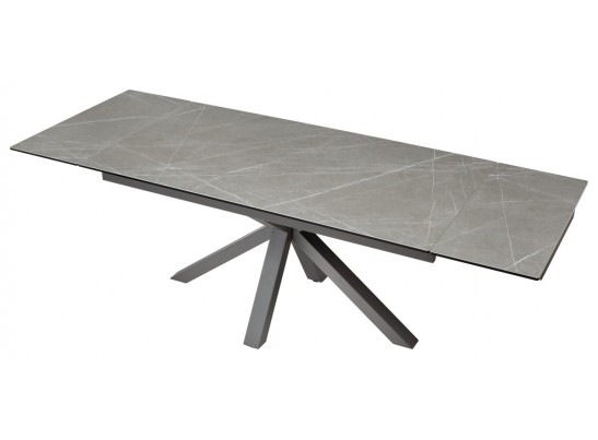 Стол ALTO 160 KL-136 Серый мрамор матовый, итальянская керамика/ GREY1 каркас в Набережных Челнах