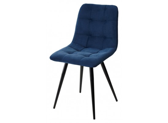 Стул CHILLI-Q синий #29, велюр / черный каркас, 4 шт/ 1 к, в Набережных Челнах Стул CHILLI-Q синий #29, велюр / черный каркас, 4 шт/ 1 к, в Набережных Челнах