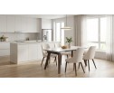 Стол БЭТИС (BETIS) 180 цвет МРАМОР (MATTE GILDED WHITE SOLID CERAMIC) / Орех (WALNUT), ®DISAUR в Набережных Челнах