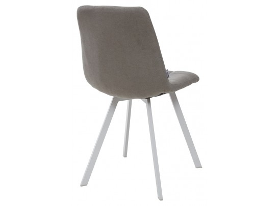 Стул CHILLI SQUARE UF860-08B серый, ткань / белый каркас в Набережных Челнах
