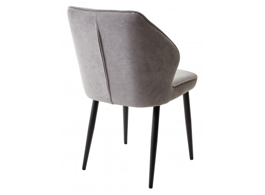 Стул VENA, цвет B22 Серый, велюр/ черный каркас в Набережных Челнах