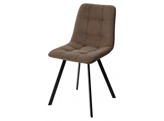 Стул CHILLI-Q SQUARE молочный шоколад #12, велюр / черный каркас, 4 шт./1 к, в Набережных Челнах Стул CHILLI-Q SQUARE молочный шоколад #12, велюр / черный каркас, 4 шт./1 к, в Набережных Челнах
