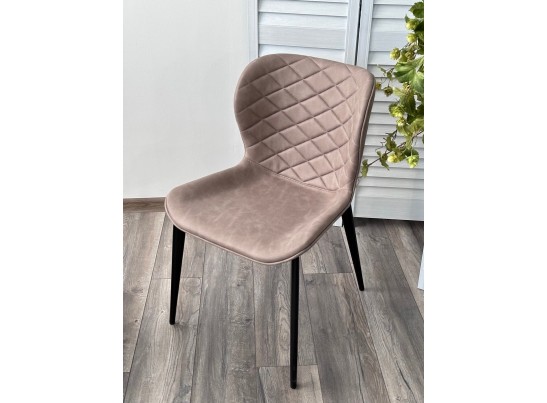 Стул КЛОД, цвет Kiprus-03 Латте, искусственная замша / черный каркас в Набережных Челнах