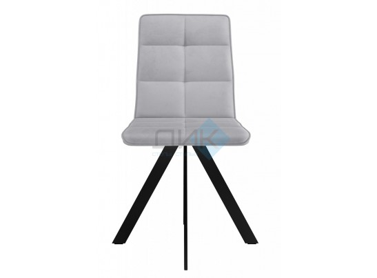 Стул BRONX, 360 град. поворот. B22 Серый, велюр / черный каркас, в Набережных Челнах