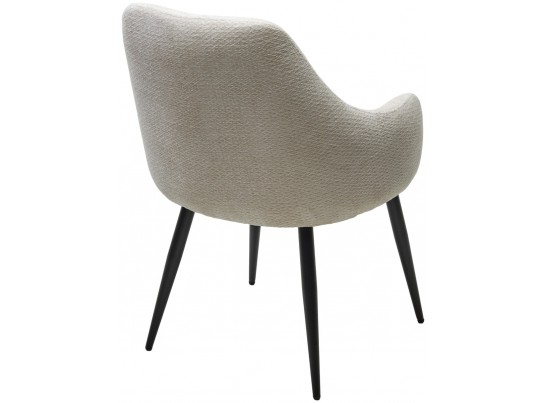 Стул STAMEN ткань DAVIS RETRO BLISS 02 светло-бежевый / черный каркас, ®DISAUR в Набережных Челнах