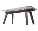 Стол БЭТИС (BETIS) 180 цвет МРАМОР (MATTE GILDED WHITE SOLID CERAMIC) / Орех (WALNUT), ®DISAUR в Набережных Челнах