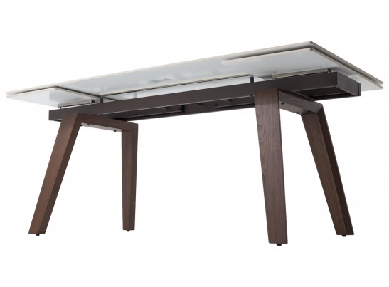 Стол БЭТИС (BETIS) 180 цвет МРАМОР (MATTE GILDED WHITE SOLID CERAMIC) / Орех (WALNUT), ®DISAUR в Набережных Челнах