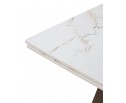 Стол БЭТИС (BETIS) 180 цвет МРАМОР (MATTE GILDED WHITE SOLID CERAMIC) / Орех (WALNUT), ®DISAUR в Набережных Челнах