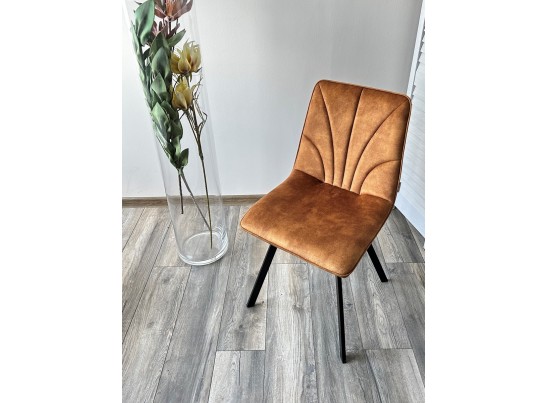 Стул ARFA VT5001-4 античный медный, велюр без "пальчикового" эффекта/ черный каркас в Набережных Челнах