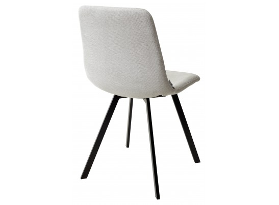 Стул ELLEN WZ2042-18 белая галька, фактурный велюр / RU-07 серая сталь/ черный каркас в Набережных Челнах