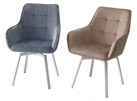 Стул MAVERICK 360 град. поворот. BLUVEL-40 BEIGE/ белый каркас, в Набережных Челнах