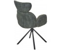 Стул VARDY 360 град.поворот. Brego-77 Зеленый, ткань/ 7525-156 Зеленый, велюр/Черный, ®DISAUR