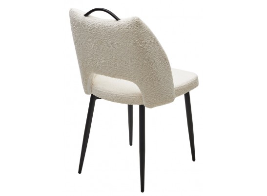 Стул JANETY UF998-01 белый, букле / черный каркас / Товарный знак DISAUR в Набережных Челнах