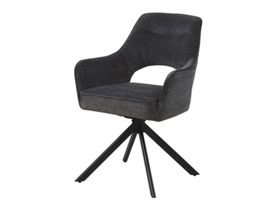 Стул GUARA 180 град. поворот. цвет бежево-белый RAVEN 22 / черный каркас, ®DISAUR в Набережных Челнах