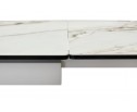 Стол ALTO 160 KL-188 Контрастный мрамор матовый, итальянская керамика/ белый каркас в Набережных Челнах