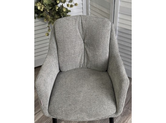 Стул DORE Garna-018 серый, ткань / черный каркас, ®DISAUR в Набережных Челнах