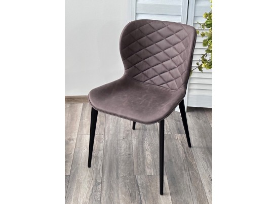 Стул КЛОД, цвет Kiprus-04 Коричневый, искусственная замша / черный каркас в Набережных Челнах