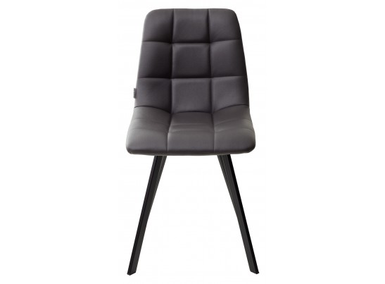 Стул CHILLI SQUARE HK017-11 темно-серый, PU / черный каркас в Набережных Челнах