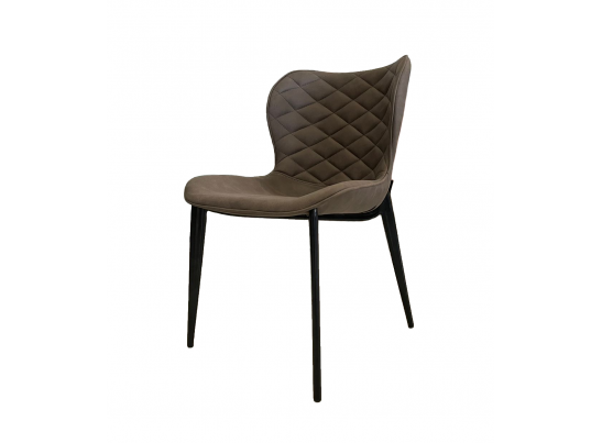 Стул КЛОД, цвет Kiprus-04 Коричневый, искусственная замша / черный каркас в Набережных Челнах