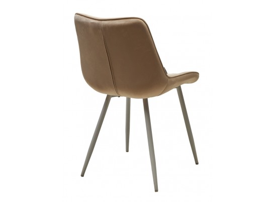 Стул MIAMI G062-03 светлый беж, велюр/ белый каркас в Набережных Челнах