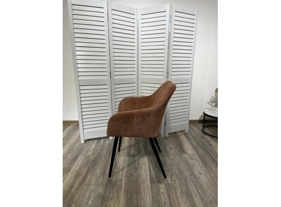 Стул BRANDY WZ2042-08 бронзовый фактурный велюр/ черный каркас в Набережных Челнах Стул BRANDY WZ2042-08 бронзовый фактурный велюр/ черный каркас в Набережных Челнах