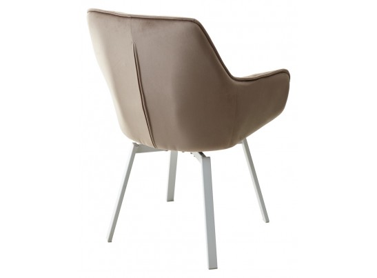 Стул MAVERICK 360 град. поворот. BLUVEL-40 BEIGE/ белый каркас, в Набережных Челнах