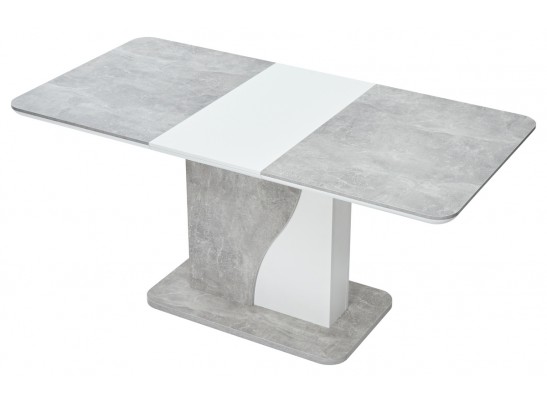 Стол SIRIUS 120 Бетон/ Белый в Набережных Челнах