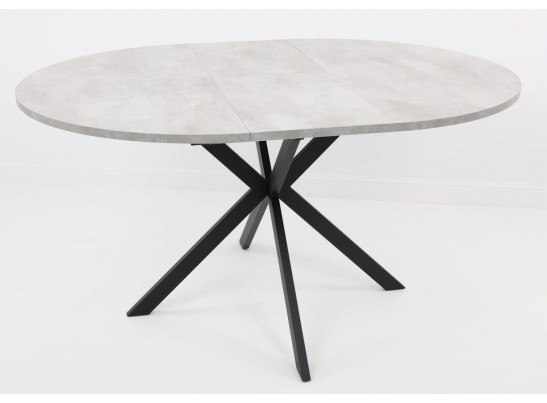 Стол ВЕГА D110 раскладной Цемент /черный каркас в Набережных Челнах