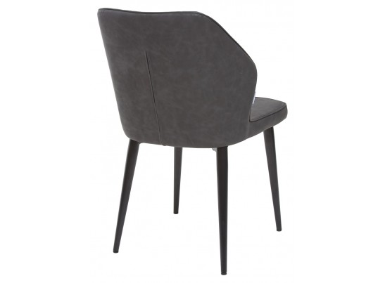 Стул SEATTLE RU-07 серая сталь, экокожа / черный каркас в Набережных Челнах