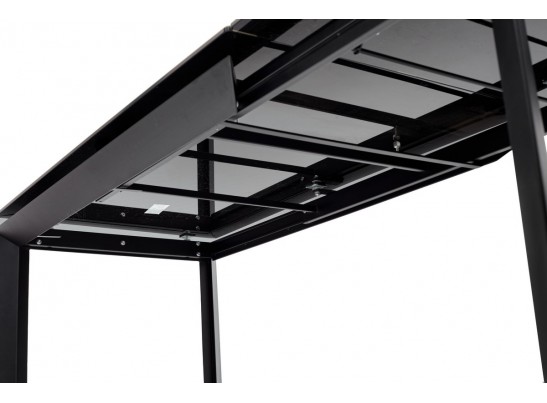 Стол CREMONA 140 KL-61 под дерево, итальянская керамика/ черный каркас, ®DISAUR в Набережных Челнах