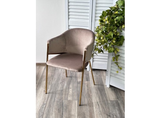Стул DILL BLUVEL-40 BEIGE, велюр/ золотой каркас в Набережных Челнах