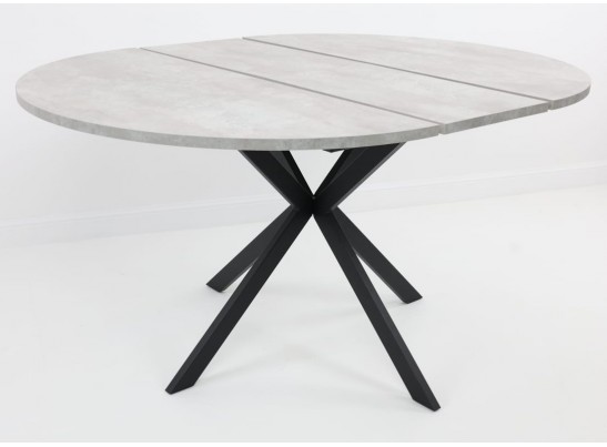 Стол ВЕГА D110 раскладной Цемент /черный каркас в Набережных Челнах